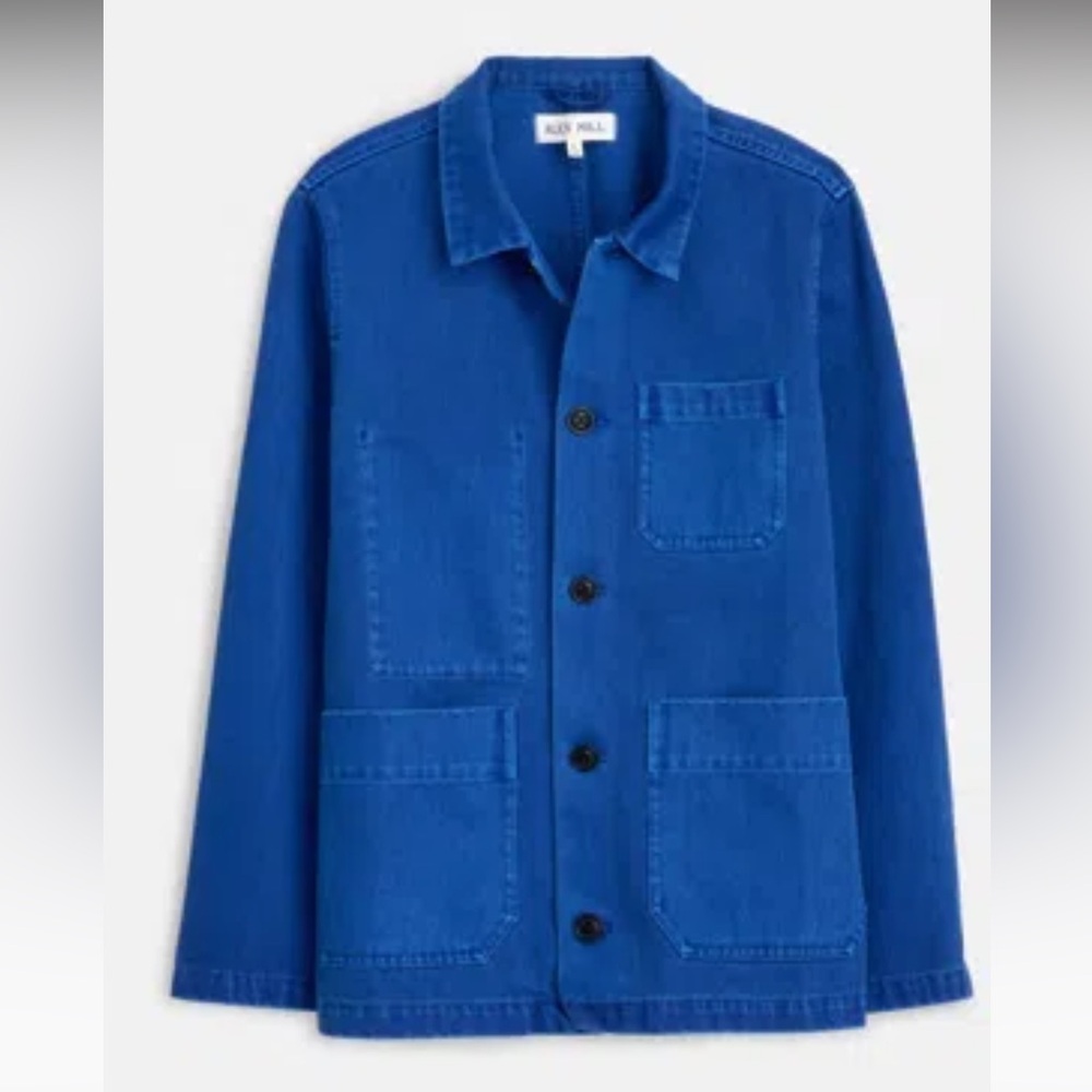 Alex Mill Britt work jacket in cobalt blue size S
